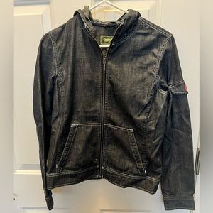 Eddie Bauer Women’s Hooded Jean Jacket- Size Small